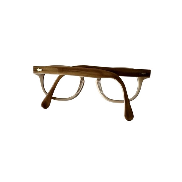 Vernon Gantry Wellington Cat Eye Eyeglasses Frames Beige Brown 030S - Picture 10 of 10